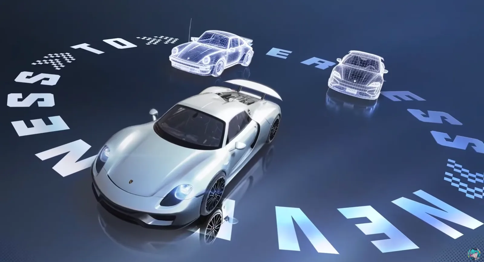 Porsche 918 Spyder shown during the 1.1 livestream