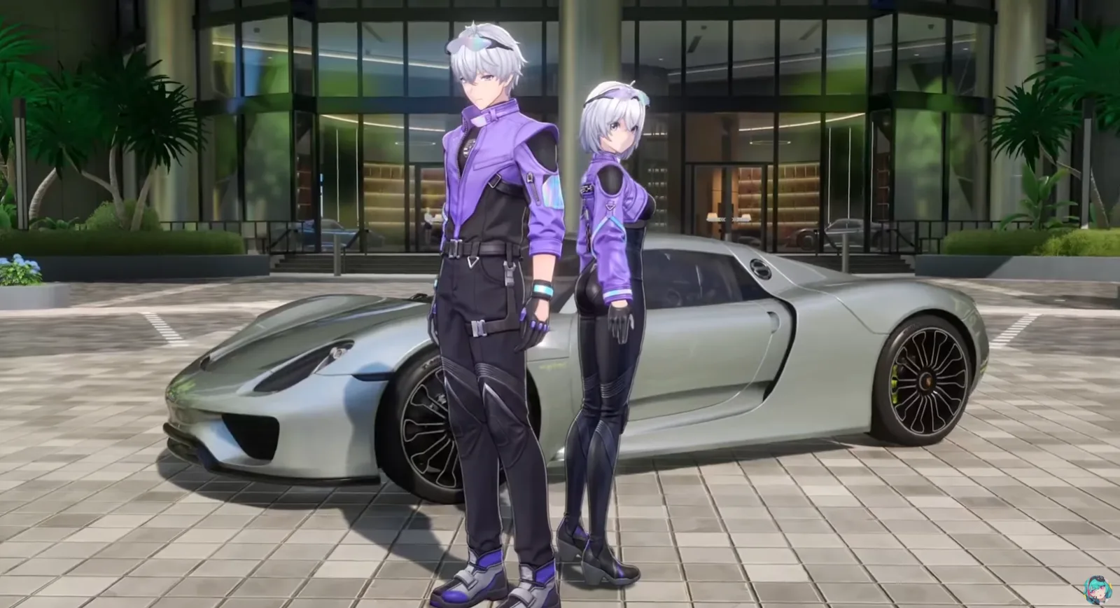 Porsche collaboration outfits shown during the 1.1 livestream