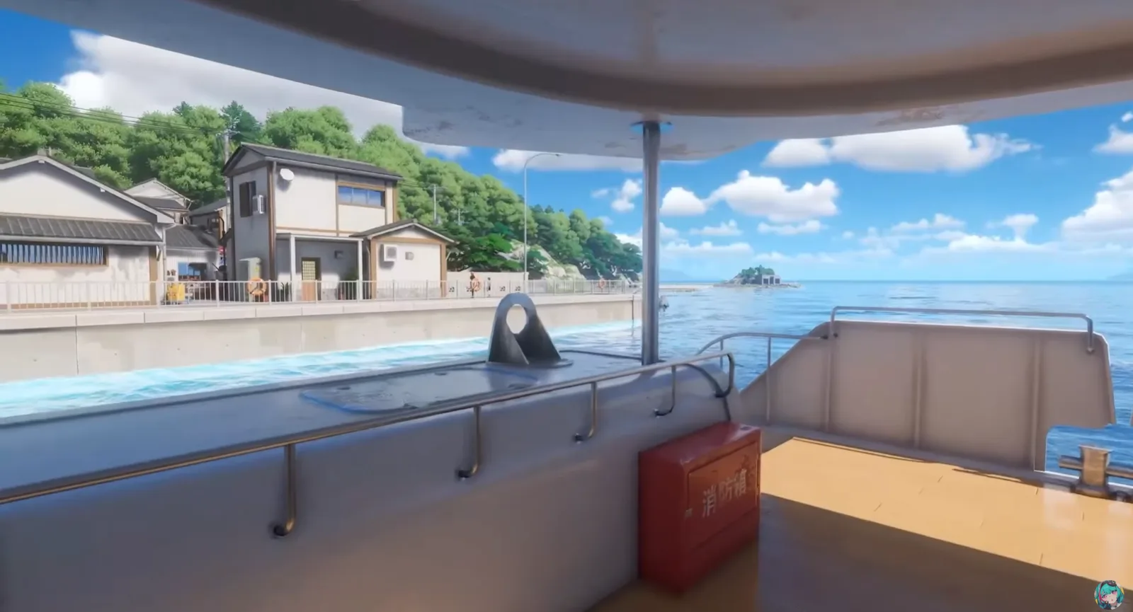 Sunward Island coastal ferry view shown in footage from the developer live stream